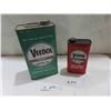 Image 1 : 2 Veedol Oil Cans : Outboard Quartz, Motor Oil 1 Gal