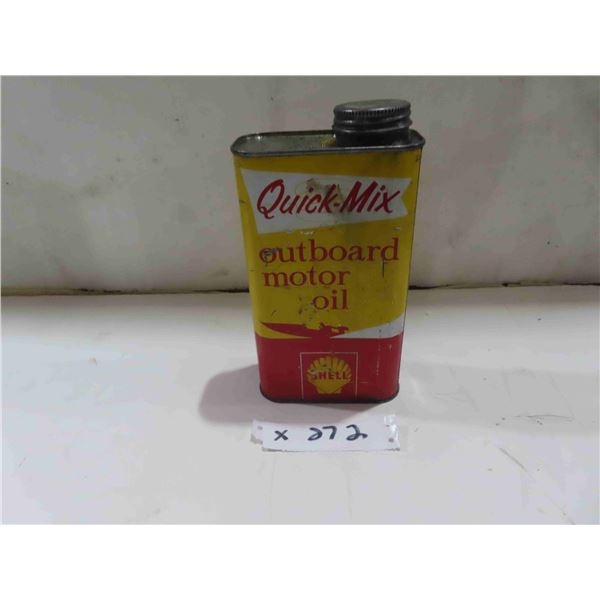 Shell Outboard Motor Oil Quartz Can 