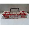 Image 1 : Coca Cola 14 Cup Stadium Carry Rack with Cups 7 1/2'' x 24''
