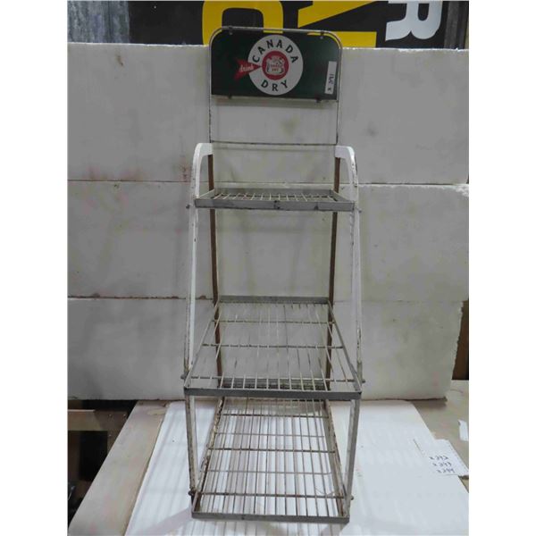 Canada Dry Rack 49'' x 16'' x 22'' with Sign 7'' x 15''