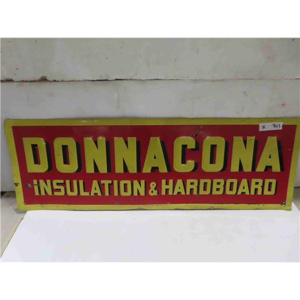 Donnacona Metal Embossed Sign 12'' x 36''