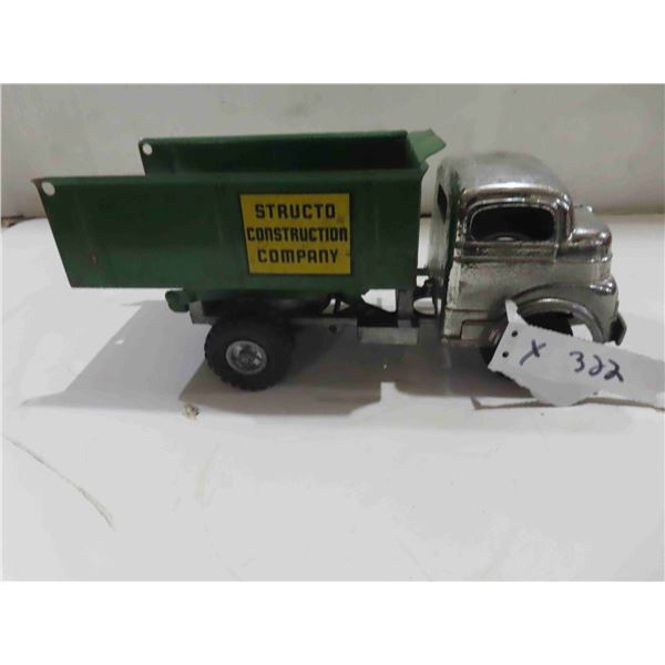 Structo Gravel Truck Cast Cab with Pressed Metal Box 13'' x 5 