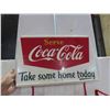 Image 3 : Coca Cola Bottle Rack with Cardboard Advertising Display on Top