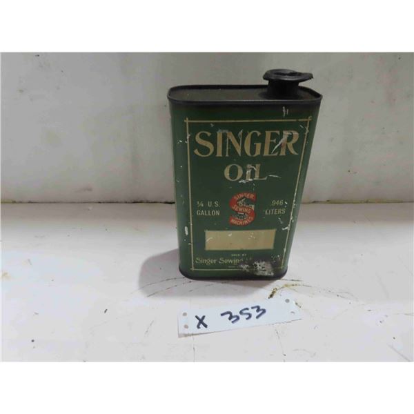 Singer Oil Quart Can