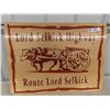 Image 1 : Lord Selkirk Highway Route Metal Sign 21 1/2'' x 29 1/2'' 