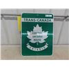 Image 1 : Trans Canada Central Ontario Route Metal Highway Sign 17 1/2'' x 