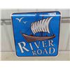 Image 1 : River Road Highway Metal Sign 23 1/2'' x 23 1/2''