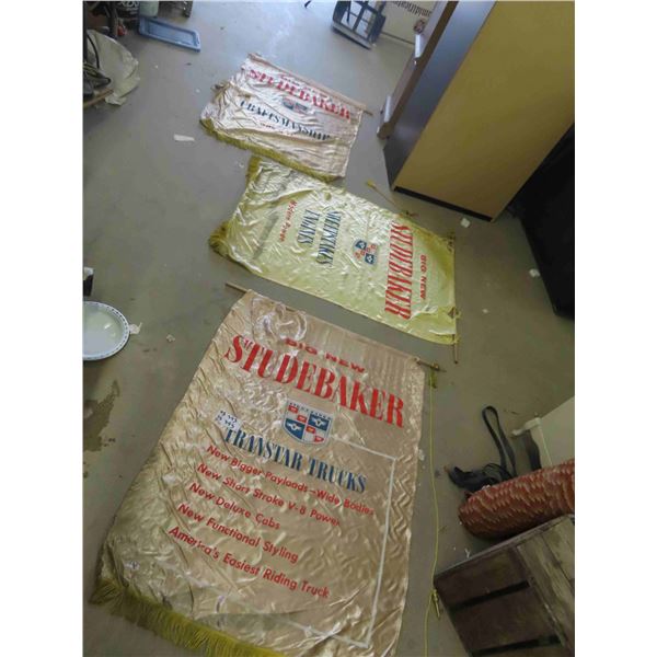 3 Studebaker Dealership Sign Displays 48'' x 38''