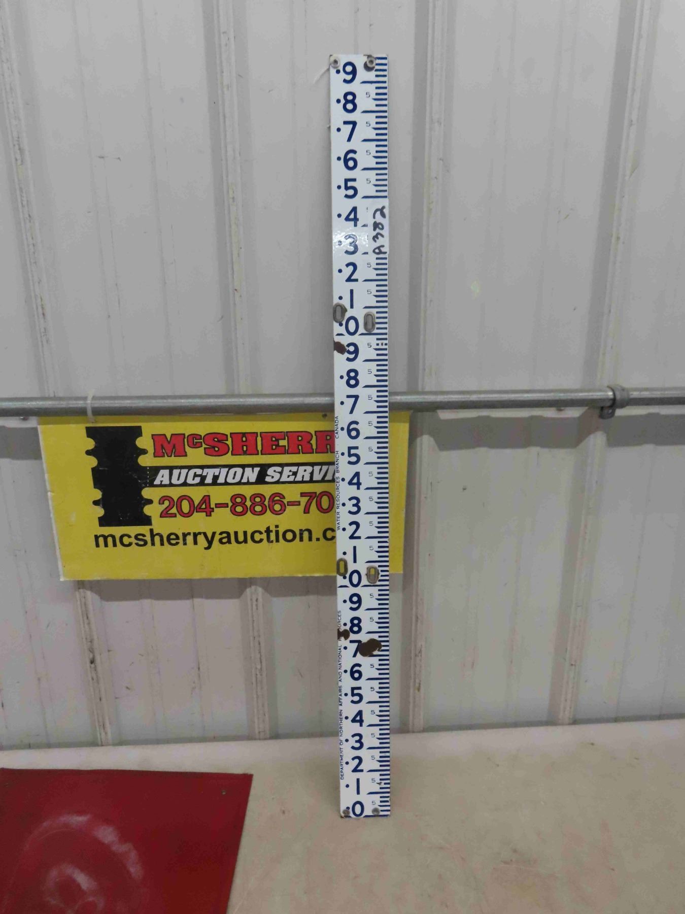 Porcelain Surveying Ruler 2 1/2'' x 36''
