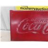 Image 2 : Coca Cola Metal Embossed Sign 14'' x 28''