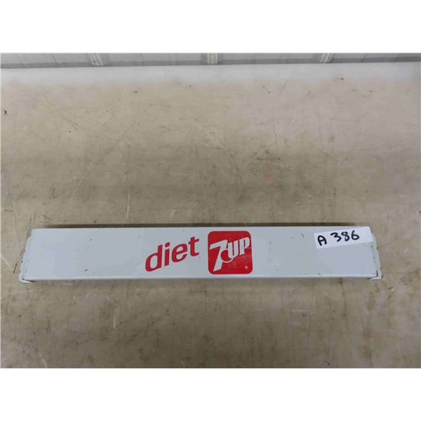 Diet 7UP Metal Door Bar 22'' x 3'' 