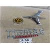 Image 1 : Thomas Built Buses Chrome, 3 1/2'' x 14'' , CAA Emblem, Hood Ornaments