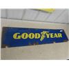 Image 1 : Goodyear Metal Sign - 2 Sided 11.5" x 48" 