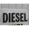 Image 2 : Diesel Fuel Fiberglass Lens Sign - some cracking 37" x 37" 