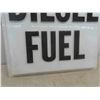 Image 3 : Diesel Fuel Fiberglass Lens Sign - some cracking 37" x 37" 