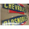 Image 7 : Chevrolet Oldsmobile Vintage Dealership 4 Color Shield 2pc Sign 64" x 76" 