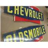 Image 7 : Chevrolet Oldsmobile Vintage Dealership 4 Color Shield 2pc Sign 64" x 76" 