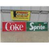 Image 1 : Coke/ Sprite Metal Sign 10" x 48"