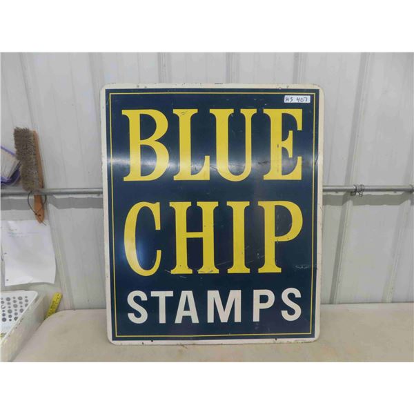 Blue Chip Stamps Metal Sign - 2 Sided 30" x 36" 