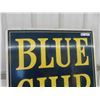 Image 2 : Blue Chip Stamps Metal Sign - 2 Sided 30" x 36" 