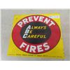 Image 1 : Imperial Tobacco ' Prevent Fire' Metal Sign 15" x 17"