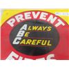 Image 3 : Imperial Tobacco ' Prevent Fire' Metal Sign 15" x 17"