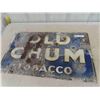 Image 1 : Old Chum Tobacco Porcelain Sign - Rough Condition 18" x 30"