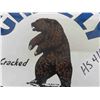 Image 3 : Grizzly Gas Round Sign - Porcelain 12" Wide