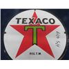 Image 3 : Texaco Porcelain Round Sign 12" Wide