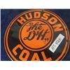 Image 3 : Hudson Coal Round Porcelain Sign 12" wide
