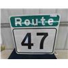 Image 1 : Route 47 Metal Sign Highway Sign 24" x 28"