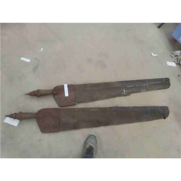 2 Propeller Blades from Snow Plane 48  Long