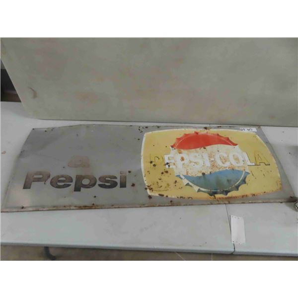 Pepsi Metal Sign 17  x 47  