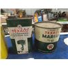 Image 2 : Shell 1 Gal Oil Can, Texaco O/Bord Motor Oil Quart Can. Texaco 5lb Grease Tin