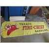 Image 1 : Texaco Fire Chief Gasoline Canvas Banner Advertisement 28 1/2'' x 94''