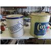 Image 1 : Covo 50lbs Shortening Tin , Fleischmanns Margarine 50lbs Tin