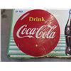 Image 3 : 1956 Coca Cola Metal Embossed Sign 27 1/2'' x 19 1/2'' 