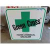 Image 1 : Green Cross Farm Chemical Dealer Metal Sign 24'' x 24'' 