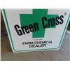 Image 3 : Green Cross Farm Chemical Dealer Metal Sign 24'' x 24'' 