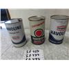 Image 1 : 3 Quartz Oil Cans Havoline + Texaco