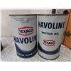 Image 3 : 3 Quartz Oil Cans Havoline + Texaco