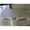 Image 1 : 7UP Metal Door Bar Early 70s 3'' x 31 1/2'' 