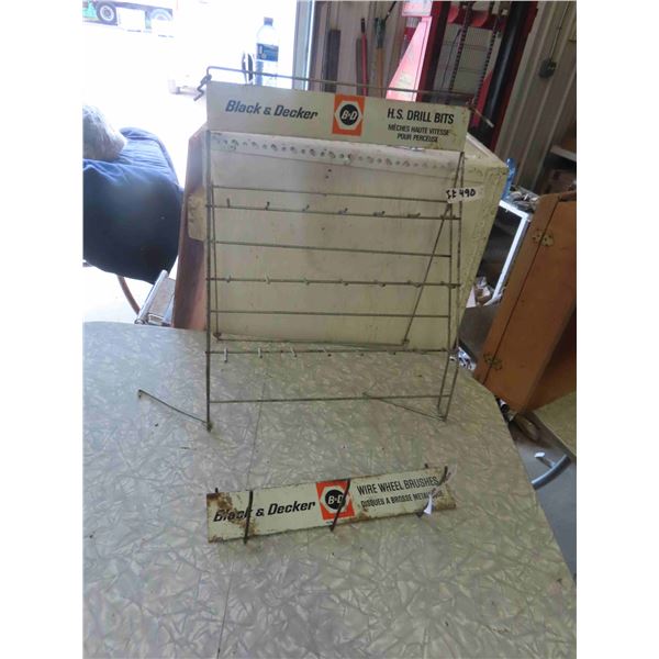 2 Black and Decker Racks - 1 for Wire Wheels , 1 for Drill Bits