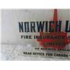 Image 2 : Norwich Union Fire Insurance Plexi Glass Sign 10'' x 14''