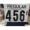 Image 4 : Vintage Gas Station Flip Fuel Price Metal Sign 36'' x 28''