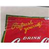 Image 3 : 1930 Coca Cola Metal Embossed Sign St Thomas 19 1/2'' x 28''