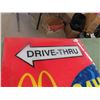 Image 4 : McDonalds 24 Hour Fiberglass Sign 30'' x 37''