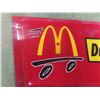 Image 2 : McDonalds Drive Through Fiberglass Sign 17'' x 33''