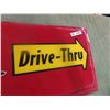 Image 3 : McDonalds Drive Through Fiberglass Sign 17'' x 33''