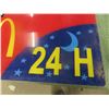 Image 2 : McDonalds Drive Through Fiberglass Sign 17'' x 37''